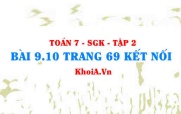 Bài 9.10 trang 69 Toán 7 Kết nối tri thức Tập 2